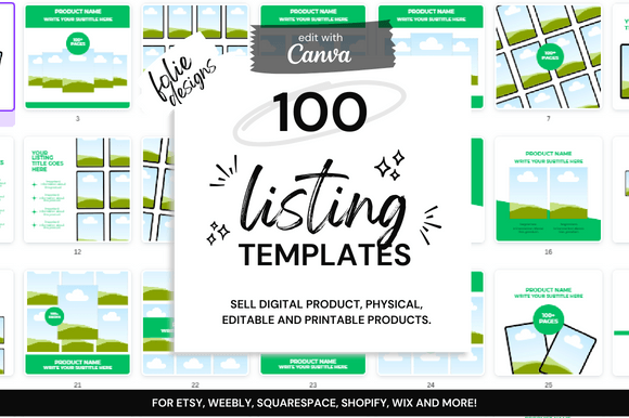 100 Etsy Digital Shop Templates: A Designer's Time-Saver