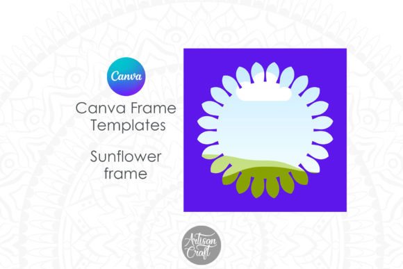 Bloom Your Brand: The Sunflower Frame for Canva