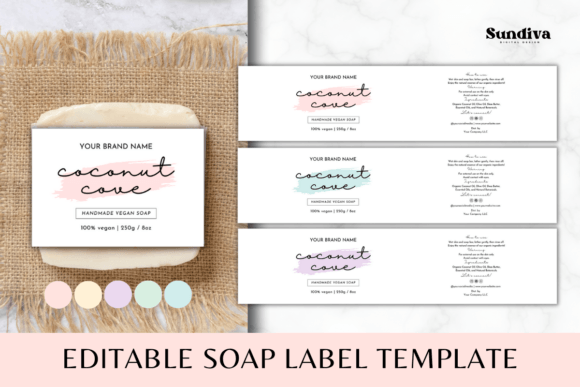 Crafting a Signature Look: Inside Custom Soap Bar Label Canva Template 5