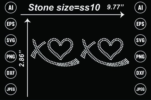 Crafting with Sparkle: The ( XOXO ) Rhinestone Templates Design