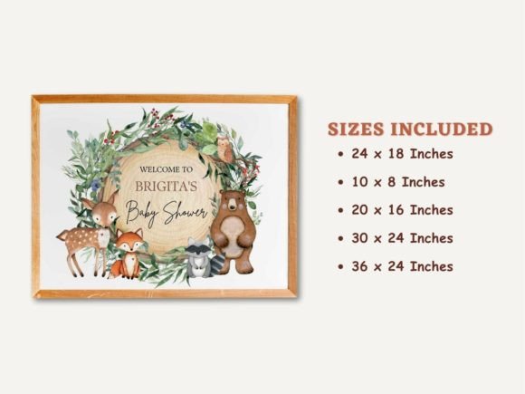 Create a Whimsical Woodland Welcome with a Canva Editable Sign