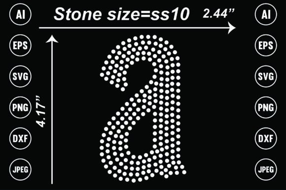 Latter Rhinestone Templates Design: Sparkle and Versatility