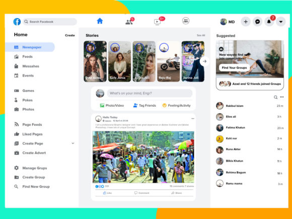 Modern Branding with Facebook Redesign Templates