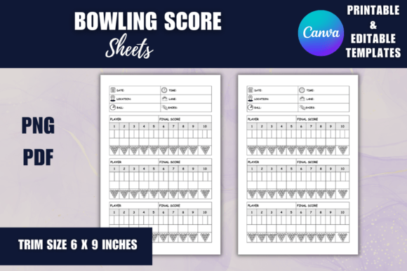 Modernize Your Game: Mastering the Bowling Score Sheets Canva Editable System