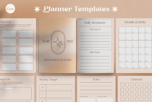 Resolution Planner Canva Templates: A Fresh Start