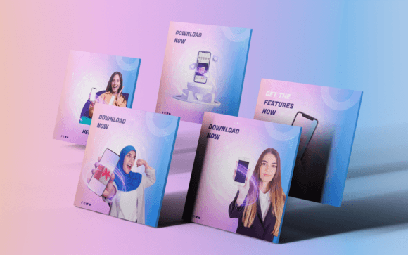 Social Media Templates-App-Tech-012-21: Your Go-To Design Kit