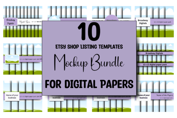 Speed Up Your Etsy Listings: 10 Digital Paper Mockup Templates